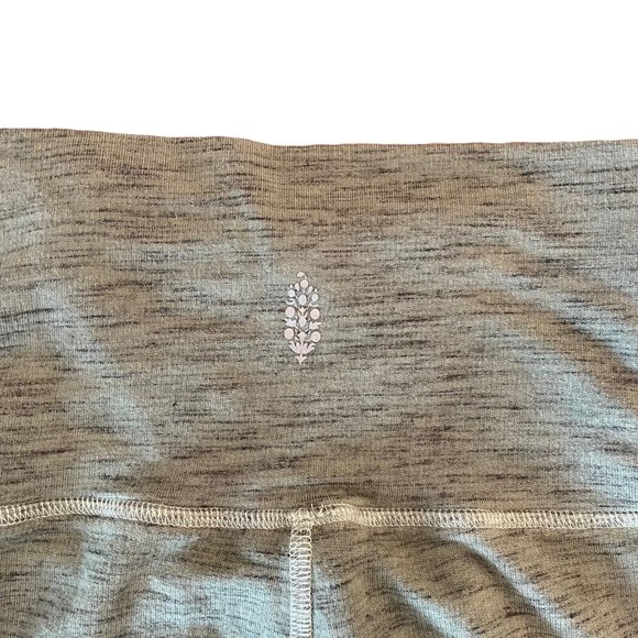 FP Free People Movement Heathered Green Leggings High Waist Size XS - Picture 3 of 4